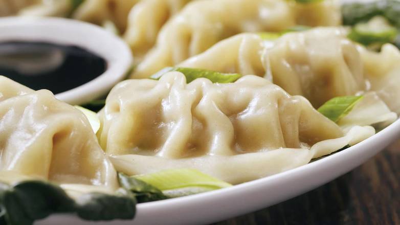 蒸素菜锅贴 Vegetarian Steamed Dumplings (8 pcs)